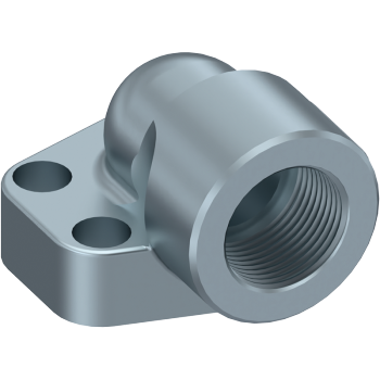 DICSA 90º BSP FEMALE THREADED FLANGE   3000 PSI  3/8" BSP  1/2" | BHAAC