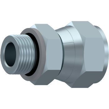 DICSA ADAPTOR M BSP - SWIVEL NUT JIC   M 1/8" BSP  F 7/16" 20F UNF | BEEDA