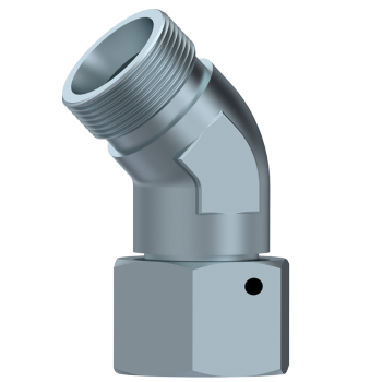 DICSA ADJUSTABLE STUD 45º ELBOWS   M12X1.5  6  L | BEBHG