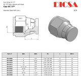 JIC Cap Swivel, FJ-CAP