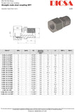 Tube Male Stud Coupling to NPT, L-Series, GE/LN | TTA Hyd