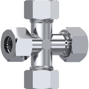 Tube Connector Equal Cross, S Series Heavy, K-S-X