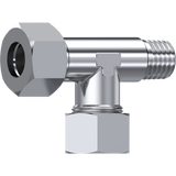 Tube Stud Barrel T-Piece to BSP Taper, L&S Series, LE | TTA Hyd