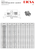 BSP Male Reducing Adaptor, MB-RED | TTA Hydraulics