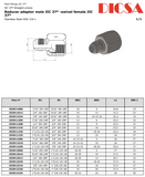 JIC Male to Female Swivel Adaptor & Reducer, MJ-FJ-STR