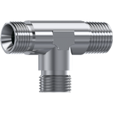 BSP Male to NPT Male Run T- Piece  | TTA Hyd