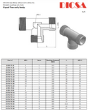 Tube Connector Equal T-Piece, S Series, T-S