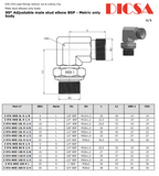 Tube Stud Elbow to BSP, S-Series, WE | TTA Hyd