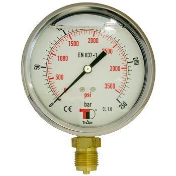 DICSA PRESSURE GAUGE DN100 VERTICAL 1/2"BSP   1/2.. BSP  0-4 | AFCAC