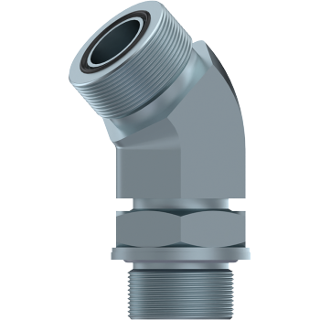 DICSA 45º ADJ. ELBOW ORFS MALE - BSP MALE   ORFS 9/16"-18H  BSP 1/8" | CACBA