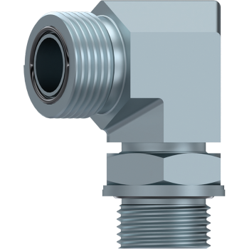 DICSA ADJ. 90º ELBOW ORFS M - BSP M   ORFS 9/16"-18H  BSP 1/8" | CACCD