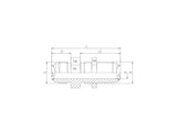 JIC Male Straight Bulkhead Adaptor, BH-MJ-STR