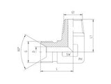 BSP to BSP Taper Male Fixed Adaptor, E-MB-MBT-FIX