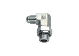 JIC to Oring UNF Male Adjustable Elbow Adaptor, E-MJ-MORB-90-ADJ