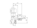 Adjustable Stud Barrel Elbow, S Series Heavy, EL-DKO-S