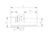 EVGE-LM-STR-OV-WD-EVGE Stud Stanpipe Metric Parellel - L Light Series -ov-wd
