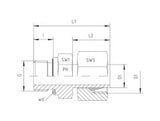 EVGE-SM-STR-WD-EVGE Stud Stanpipe Metric Parellel - wd - S Series Heavy -wd