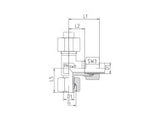 EVL-S-TEE-EVL Swivel Tee Stud Type - S Series Heavy