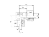EVW-S-90-EVW Male Elbows Swivel Stud Type - S Series Heavy
