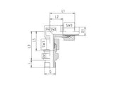 EVW-LM-90-EVW Swivel Elbows Metric- L Series Light