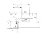 Adjustable Elbow, L Series Light, EW-DKO-L