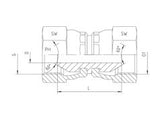 BSP Female Swivel Adaptors, FB-SWI-STR