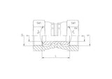 JIC Female Straight Swivel Adaptor, FJ-FJ-SRT