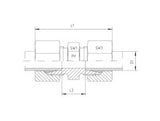 Straight Tube Connector, L Series Light, G-L-STR