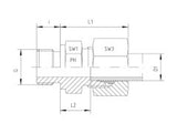 Straight Connectors to Metric, S series Heavy, GE-SM-STR