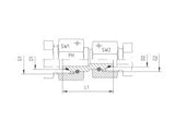 Straight Reducers, L to L Series Light, GVR-DKO-L-L