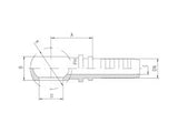 BSP and Metric Straight Banjo Hose Ends | TTA Hydraulics