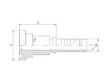 SAE Flange Straight 3000 and 6000 Series Hose End | TTA Hyd