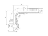 JIC Female Elbow Stainless Steel Hose End | TTA Hydraulics