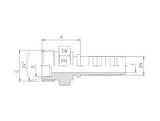 Metric Male Hose End Light Series | TTA Hydraulics