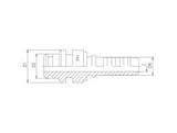 Staple Lock Hose End | TTA Hydraulics