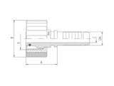 Washer Nipple Hose End | TTA Hydraulics