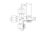 Equal Cross Connector, S Series Heavy, K-S-X