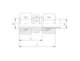KOR-L-STR-KOR Tube End Reducers - L Series  Light