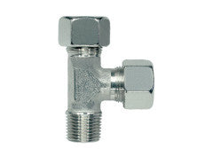 Stud Barrel Tee Piece Connector to NPT, S Series Heavy, LE-SN-T
