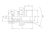 BSP Male to Female Swivel Adaptor, MB-FB-STR-SWIV