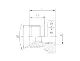 BSP Male to NPT Female Form A Fixed Adaptor, MB-FN-STR-FIX-FRMA