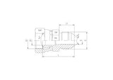 JIC Male to JIC Female Form A Swivel Adaptor, MJ-FJ-STR