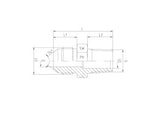 JIC to BSP Taper Male Adaptor, MJ-MBT-STR