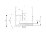Metric Male Weldon Adaptor, MMW-STR