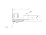Weld Nipple Reducing Connector to Metric, SKV-RED-M