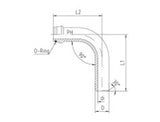 Welding Nipple Elbow Connector, S Series Heavy, SKV-SRB-M