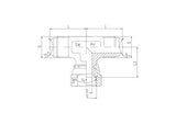 JIC Swivel Tee Piece Female on Branch Adaptor MJ-FJ-MJ