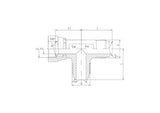 JIC Swivel Tee Piece Female on Run Adaptor, MJ-MJ-FJ