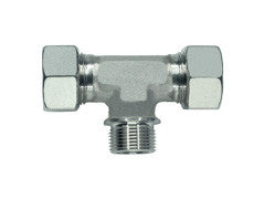 Stud Branch Tee Piece Connector to Metric Parellel L Series Light, TE-LM-T