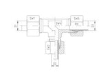 Stud Reducing Tee Piece Connector, S Series Heavy, TR-S-TEE